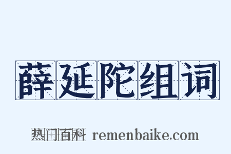 薛延陀组词是什么意思的图片